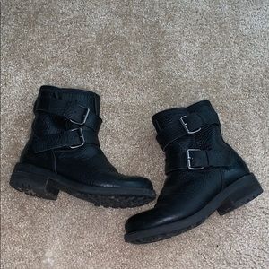 Black Moto Boots